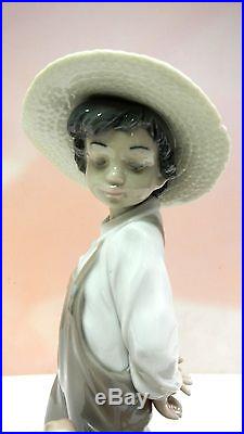 Little Explorers Boy With Puppy Dogs Figurine By Lladro #6828