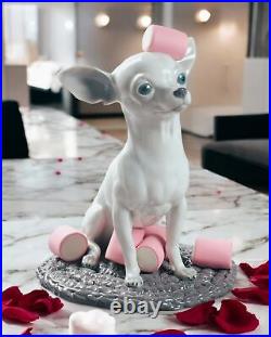 Lladro 01009191 Chihuahua with Marshmallows Dog Figurine #9191 NEW + F/S