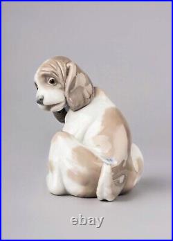 Lladro 06210 A Gentle Surprise Dog Collectible Figurine, With Box
