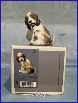 Lladro 06210 A Gentle Surprise Dog Collectible Figurine, With Box