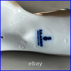 Lladro 1066 Bassett Basset Hound Puppy Dog looking backwards MWOB, RV$525