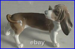 Lladro 1066 Bassett adorable Basset Hound puppy dog MWOB, RV$530