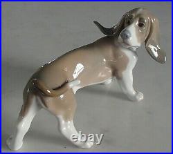 Lladro 1066 Bassett adorable Basset Hound puppy dog MWOB, RV$530