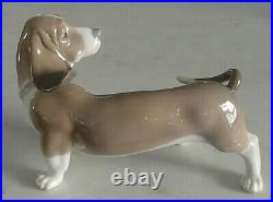 Lladro 1066 Bassett adorable Basset Hound puppy dog MWOB, RV$530
