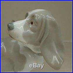 Lladro 1066 Bassett adorable Basset Hound puppy dog MWOB, RV$530