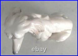 Lladro 1069 Afghan beautiful TALL tan & white Afghan puppy dog MWOB, RV$895