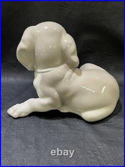 Lladro 1139 Beagle Puppy Dog and Snail on Paw Porcelain Figurine