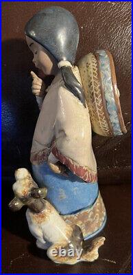 Lladro 12165 Chiquita Retired! Mint Condition! Gres! No Box! L@@K! Vivid Colors