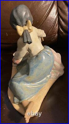 Lladro 12441 Dog's Best Friend Mint Condition Gres Finish! No Box! L@@k! Rare