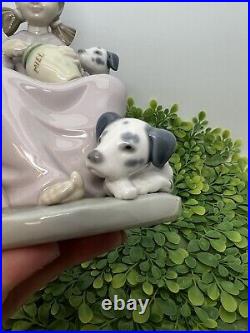 Lladro 1248 Honey Lickers or The Sweet Mouthed # Dalmations Girl with Dogs