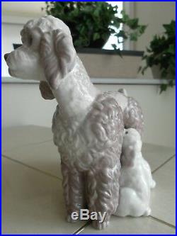 Lladro # 1257 Mother With Pups L@@k! Dog & Pups Mint Condition Fast Shipping