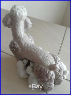 Lladro # 1257 Mother With Pups L@@k! Dog & Pups Mint Condition Fast Shipping