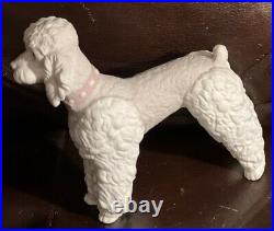 Lladro 1259 Woolly Dog, Poodle Standing Retired! Mint Condition! Matte! No Box