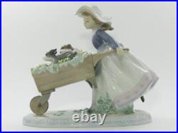 Lladro #14 Ornament I'll Give You Ride Figurine 5460 Dog Flower Girl