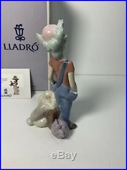 Lladro 1996 Event Figurine DESTINATION BIG TOP #6245 CLOWN WithDOG RETIRED NEW