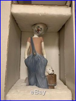 Lladro 1996 Event Figurine DESTINATION BIG TOP #6245 CLOWN WithDOG RETIRED NEW