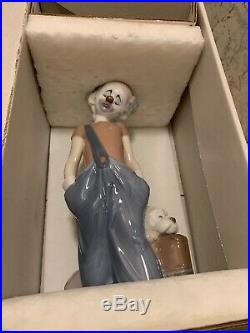 Lladro 1996 Event Figurine DESTINATION BIG TOP #6245 CLOWN WithDOG RETIRED NEW