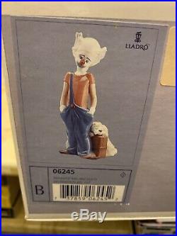 Lladro 1996 Event Figurine DESTINATION BIG TOP #6245 CLOWN WithDOG RETIRED NEW