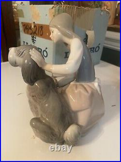 Lladro 2 No. 0 1334 Chow Time -Original Box-RETIRED-Mint Condition