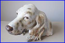 Lladro #2045 Setter Dog Figurine Head Bust