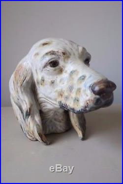 Lladro #2045 Setter Dog Figurine Head Bust