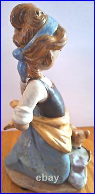 Lladro #2096 KITCHEN MAID WITH DOG Figurine Gres Finish Hand Made Spain Retired