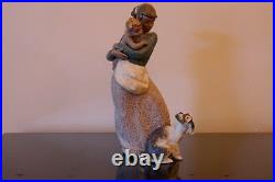 Lladro 2187 Jealous Friend Woman Child Dog Porcelain Figurine Gres With Box