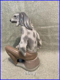 Lladro 3 Dog Set w Bongos & Guitar RARE Vintage Retired Near Mint Figurine Nice