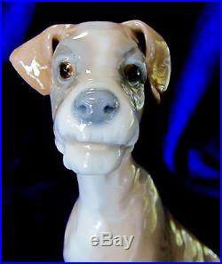 Lladro #4583 Dog Brand Nib Brown Large Sitting Puppy Rare $150 Off Free Shiping