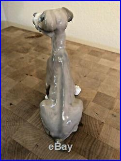 Lladro #4583 Sitting Puppy Dog Porcelain Terrier (7.5) Retired (free Shipping)