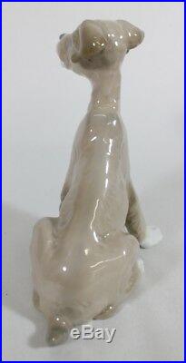Lladro #4583 Sitting Puppy Dog Porcelain Terrier Figurine 7.5 RETIRED