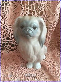 Lladro 4641 Pekingese Sitting RETIRED! Mint Condition! No Box! Glossy Finish