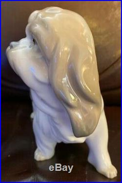 Lladro 4642 Dog Retired! Mint Condition! No Box! Glossy Finish! L@@K