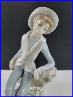 Lladro #4659 Shepard Boy Sitting with Dog 1971-1974 Marking