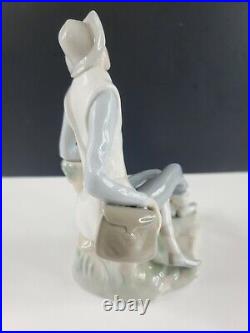 Lladro #4659 Shepard Boy Sitting with Dog 1971-1974 Marking