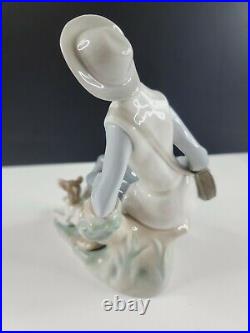 Lladro #4659 Shepard Boy Sitting with Dog 1971-1974 Marking