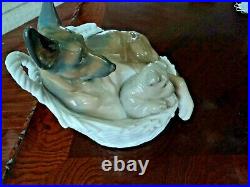 Lladro # 4731 German Shepherd With Pup