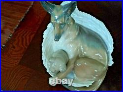 Lladro # 4731 German Shepherd With Pup