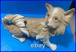 Lladro 4857 Papillion The Dog 1971-1974 Marking Spanish Glazed Porcelain Figure