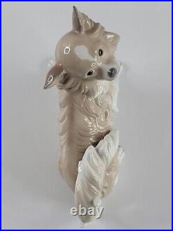Lladro 4857 Papillion The Dog 1971-1974 Marking Spanish Glazed Porcelain Figure