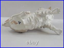 Lladro 4857 Papillion The Dog 1971-1974 Marking Spanish Glazed Porcelain Figure