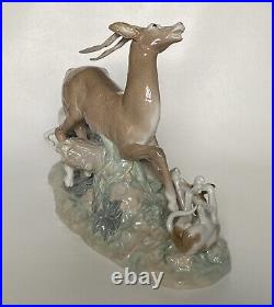 Lladro 4880 FIERCE PURSUIT Hunting Dogs Deer Gazelle 17 Retired 1983