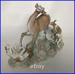 Lladro 4880 FIERCE PURSUIT Hunting Dogs Deer Gazelle 17 Retired 1983