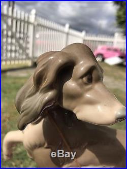 Lladro 5037 Sleigh Ride Dog Pulling Sled With2 Kids Mint Condition