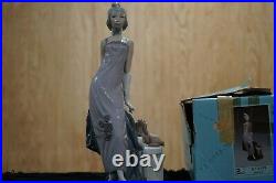 Lladro #5174 Couplet Lady With Dog 1920's Flapper Mint Condition In Orginial Box