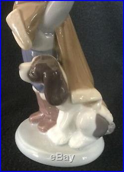 Lladro #5220 Boy And Dog In Winter. Brand New