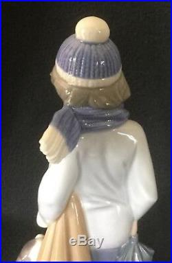 Lladro #5220 Boy And Dog In Winter. Brand New