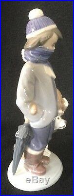 Lladro #5220 Boy And Dog In Winter. Brand New