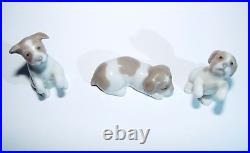 Lladro #5311 Mini Perritos Mini Puppies figurines Retired in 1989