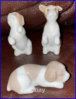 Lladro 5311 Miniature Puppies RETIRED! Mint condition! No Box! L@@K! Rare